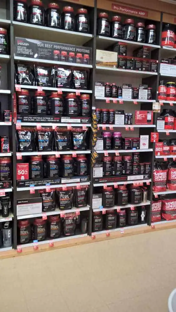 Wall of protein powders
